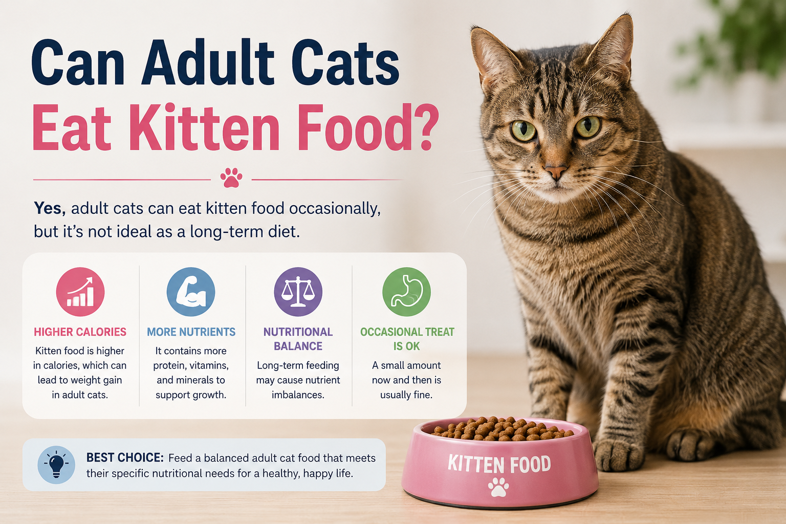 Can Adult Cats Eat Kitten Food?