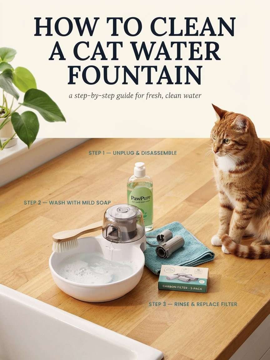 How to Clean a Cat Water Fountain in 7 Simple Steps